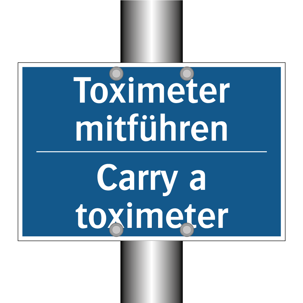 Toximeter mitführen - Carry a toximeter