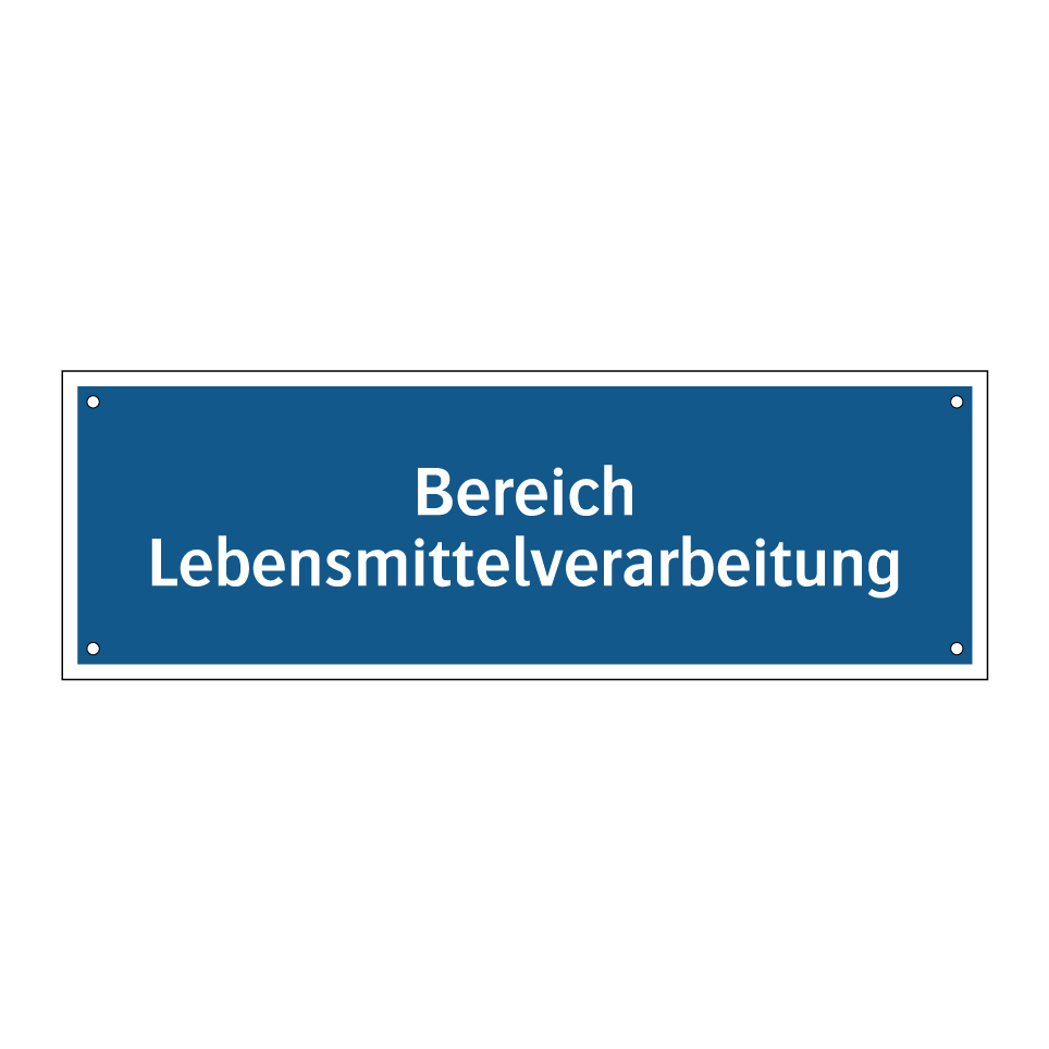 Bereich Lebensmittelverarbeitung