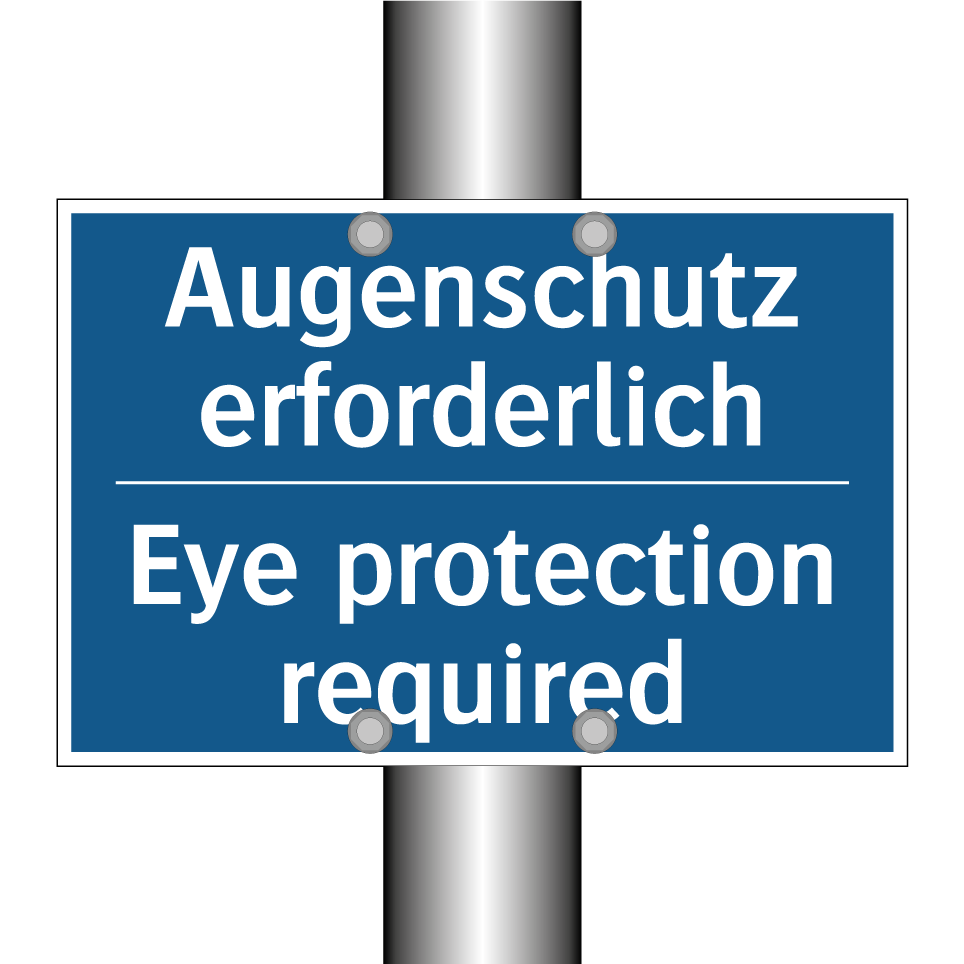 Augenschutz erforderlich - Eye protection required