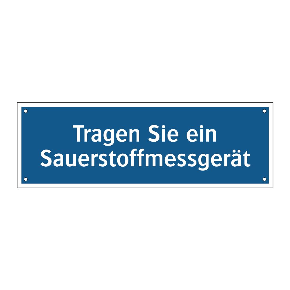 Tragen Sie ein Sauerstoffmessgerät