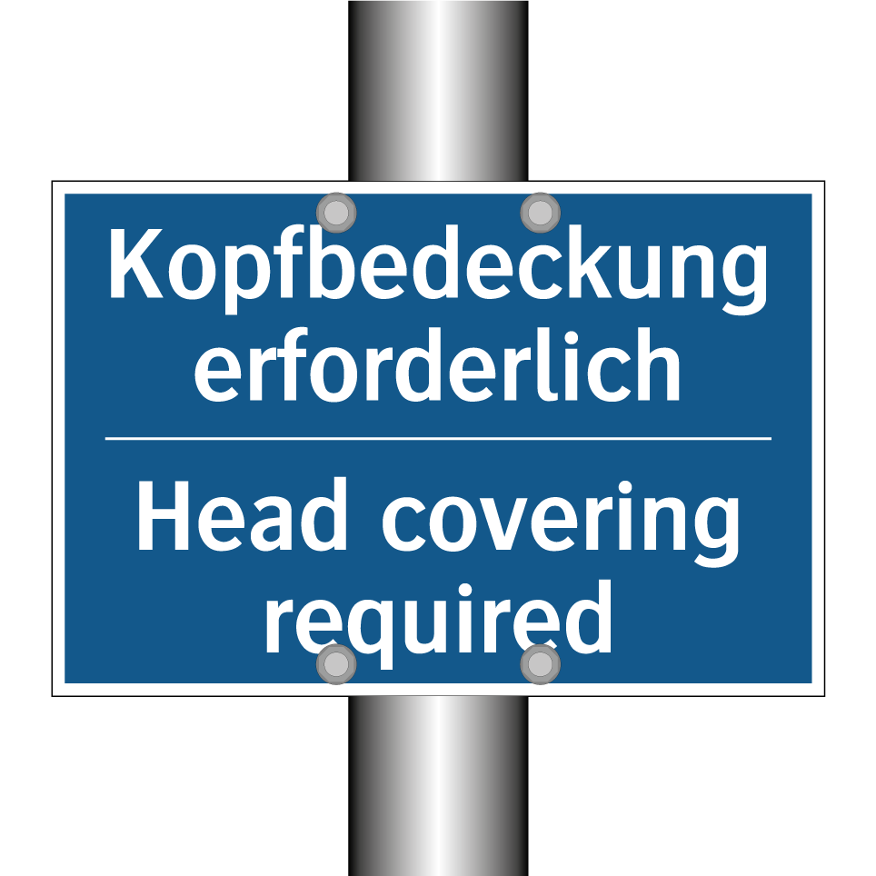 Kopfbedeckung erforderlich - Head covering required