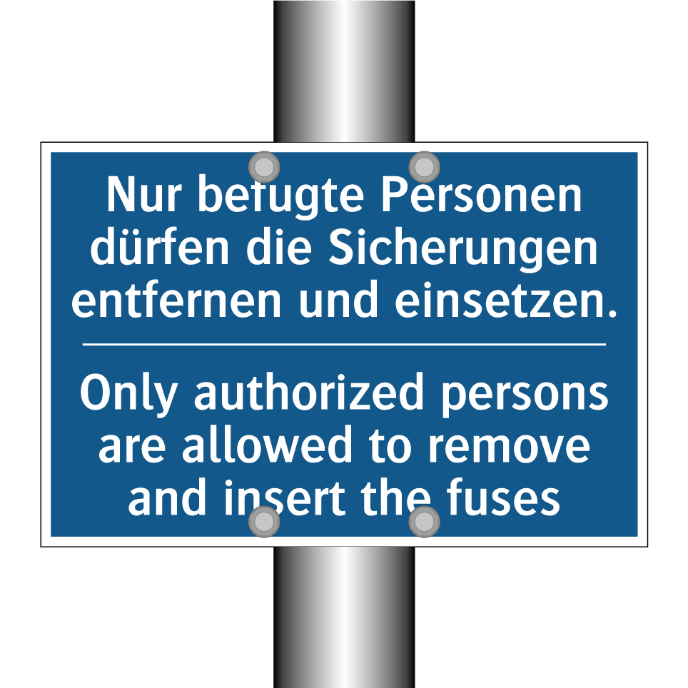 Nur befugte Personen dürfen die /.../ - Only authorized persons are allowed /.../