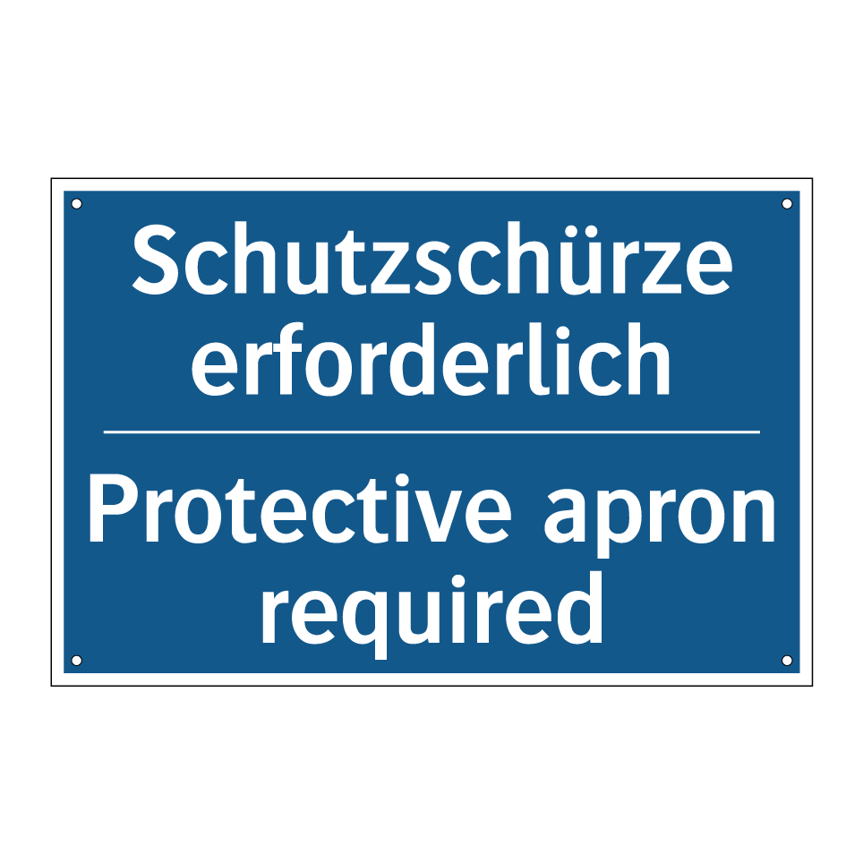 Schutzschürze erforderlich - Protective apron required