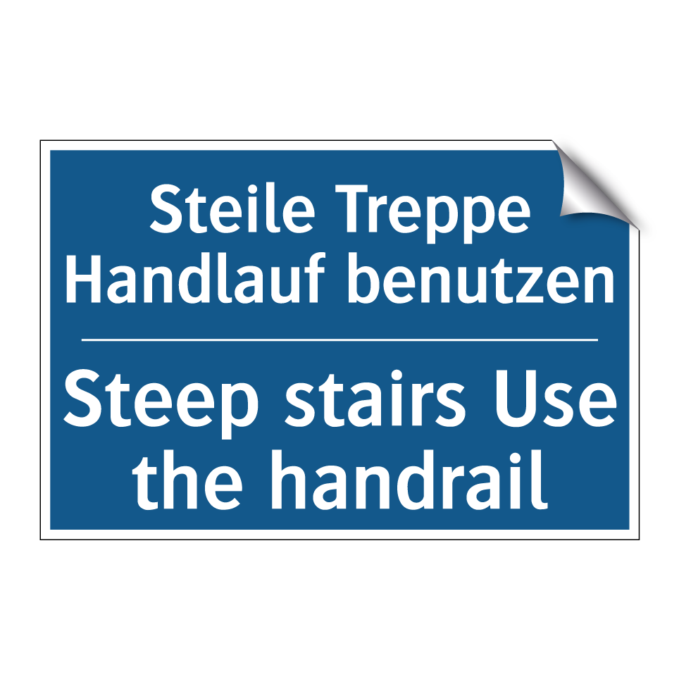 Steile Treppe Handlauf benutzen/.../ - Steep stairs Use the handrail