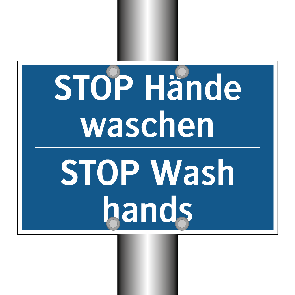 STOP Hände waschen - STOP Wash hands