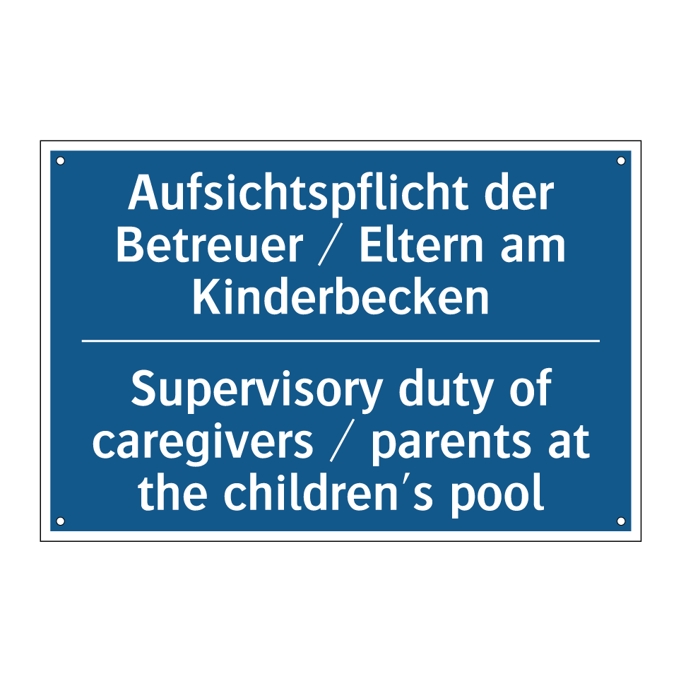 Aufsichtspflicht der Betreuer /.../ - Supervisory duty of caregivers /.../
