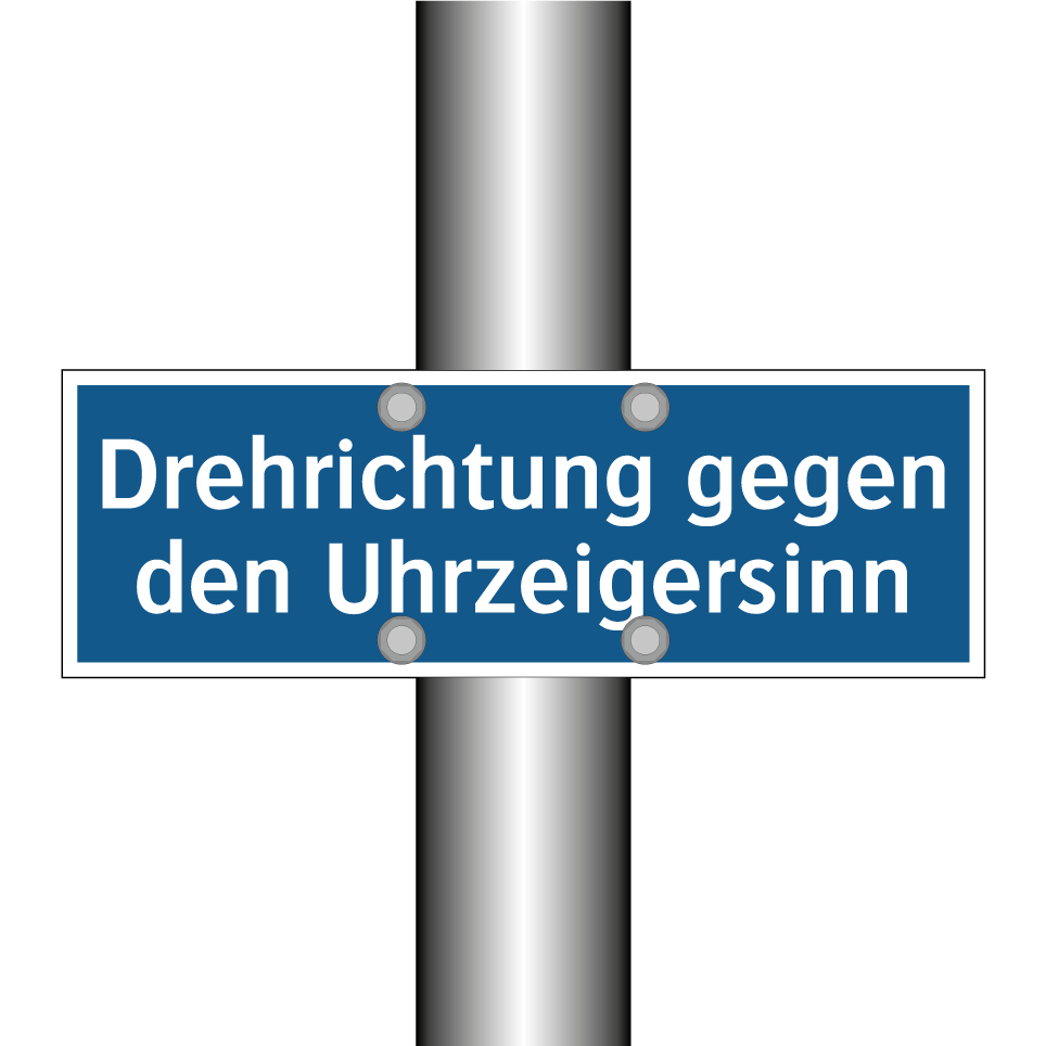 Drehrichtung gegen den Uhrzeigersinn