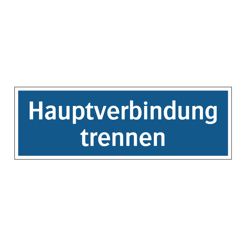 Hauptverbindung trennen