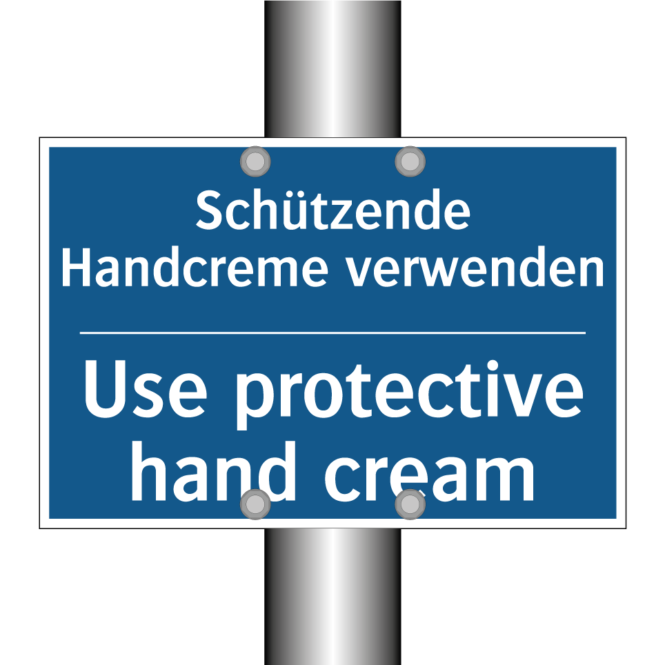 Schützende Handcreme verwenden - Use protective hand cream