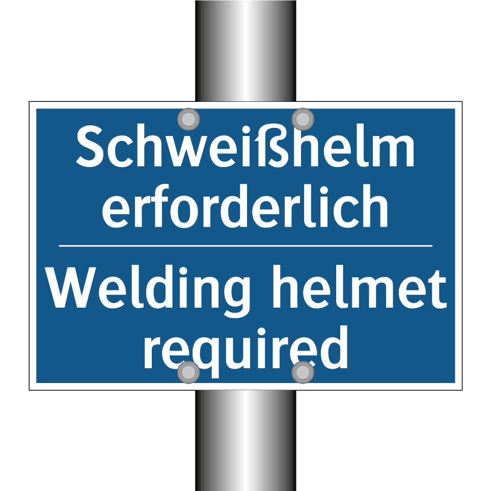 Schweißhelm erforderlich - Welding helmet required