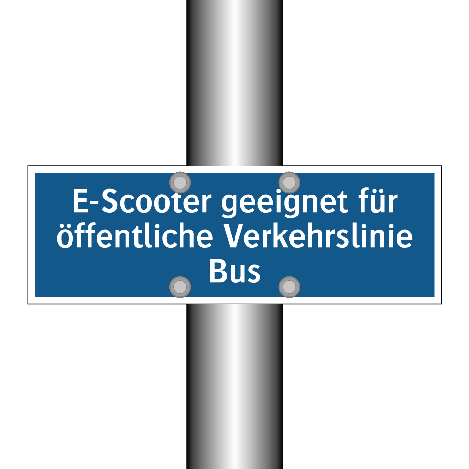 E-Scooter geeignet für öffentliche Verkehrslinie Bus