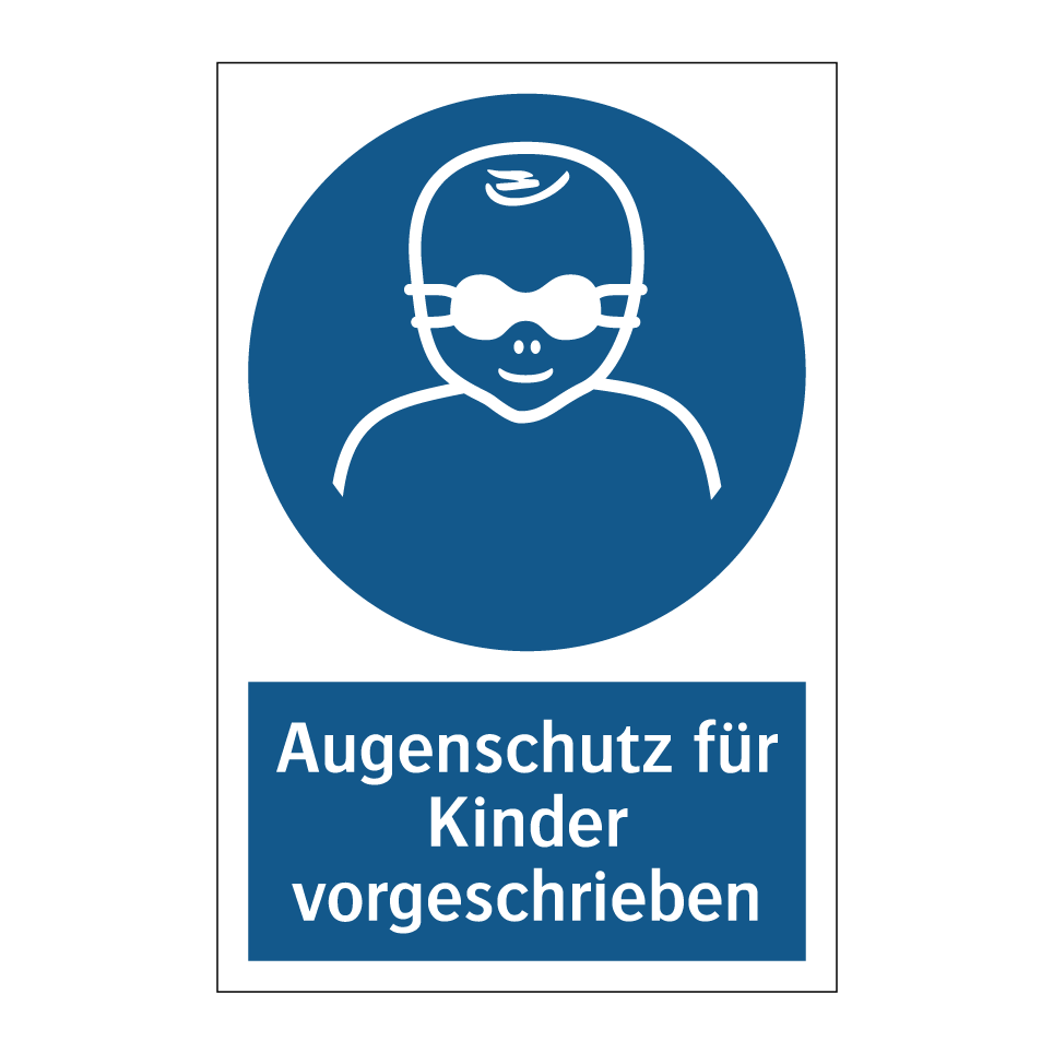 Augenschutz für Kinder vorgeschrieben