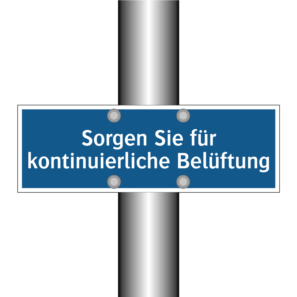 Sorgen Sie für kontinuierliche Belüftung