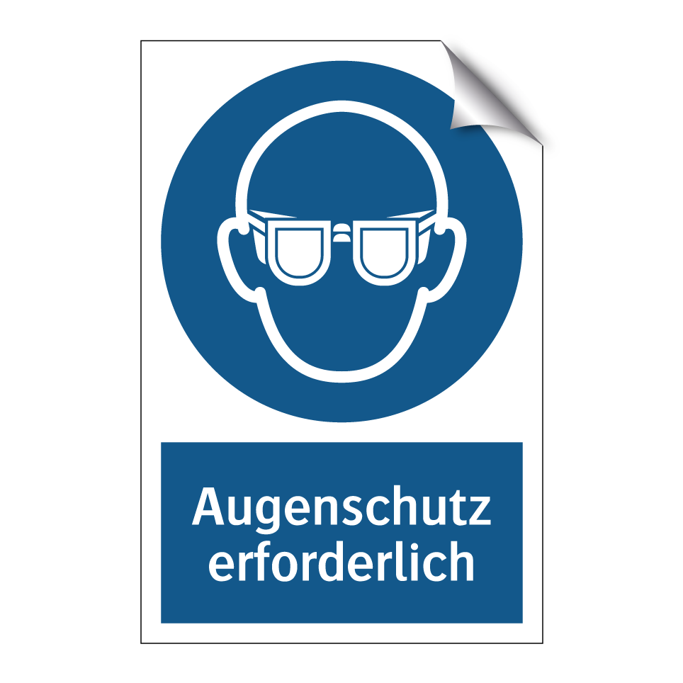 Augenschutz erforderlich