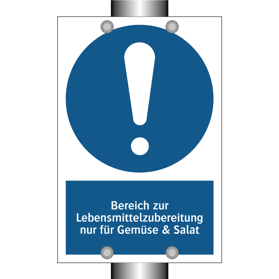 Bereich zur Lebensmittelzubereitung nur für Gemüse & Salat
