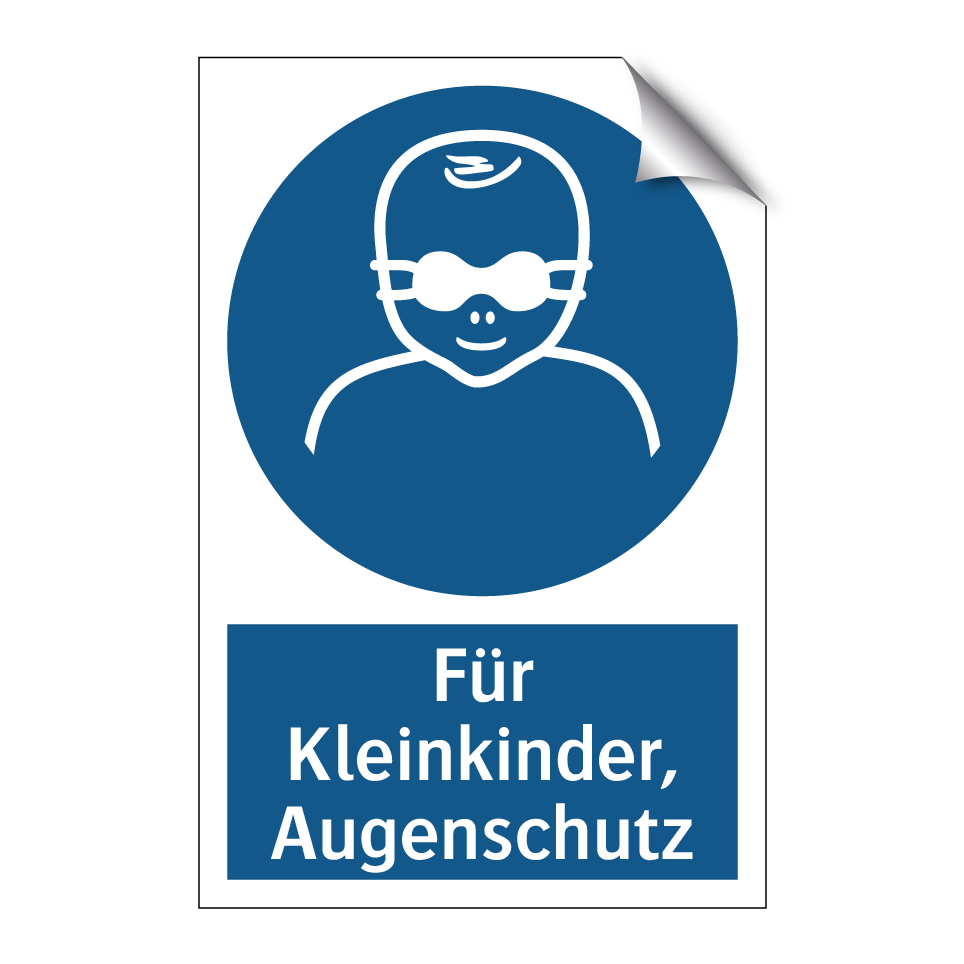 Für Kleinkinder, Augenschutz