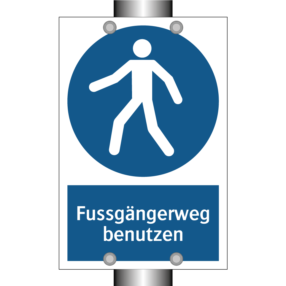 Fussgängerweg benutzen
