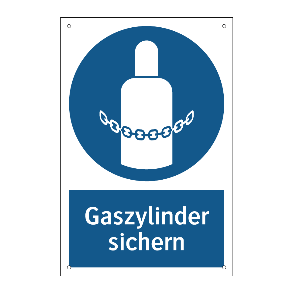 Gaszylinder sichern