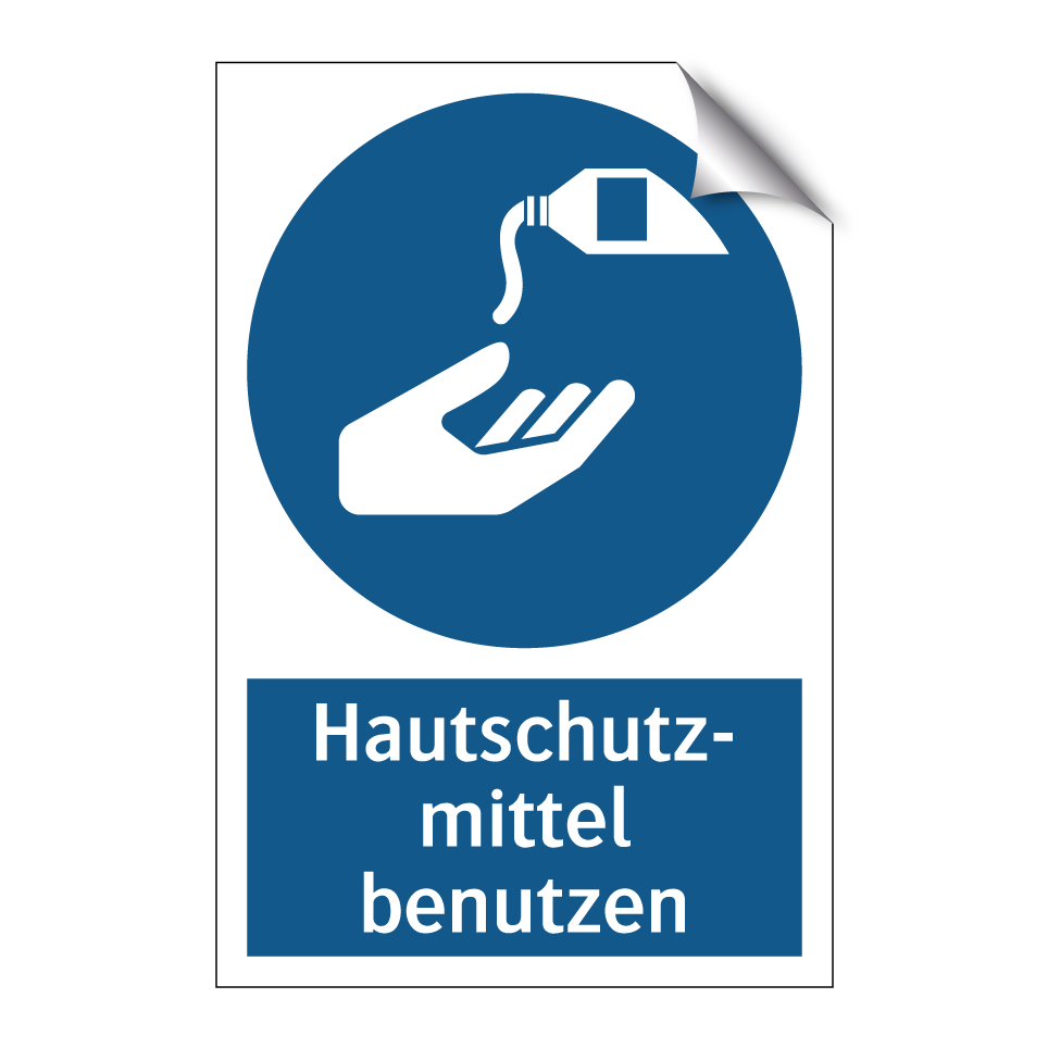 Hautschutz- mittel benutzen
