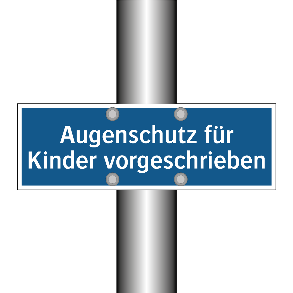 Augenschutz für Kinder vorgeschrieben