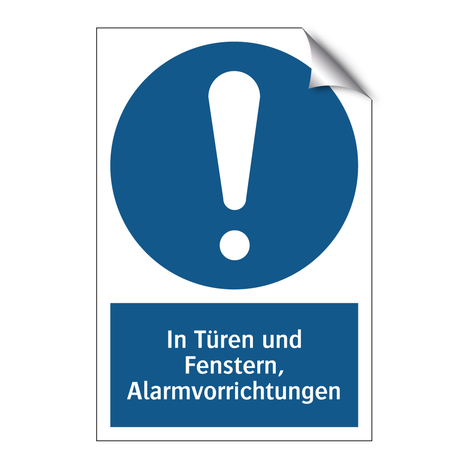 In Türen und Fenstern, Alarmvorrichtungen