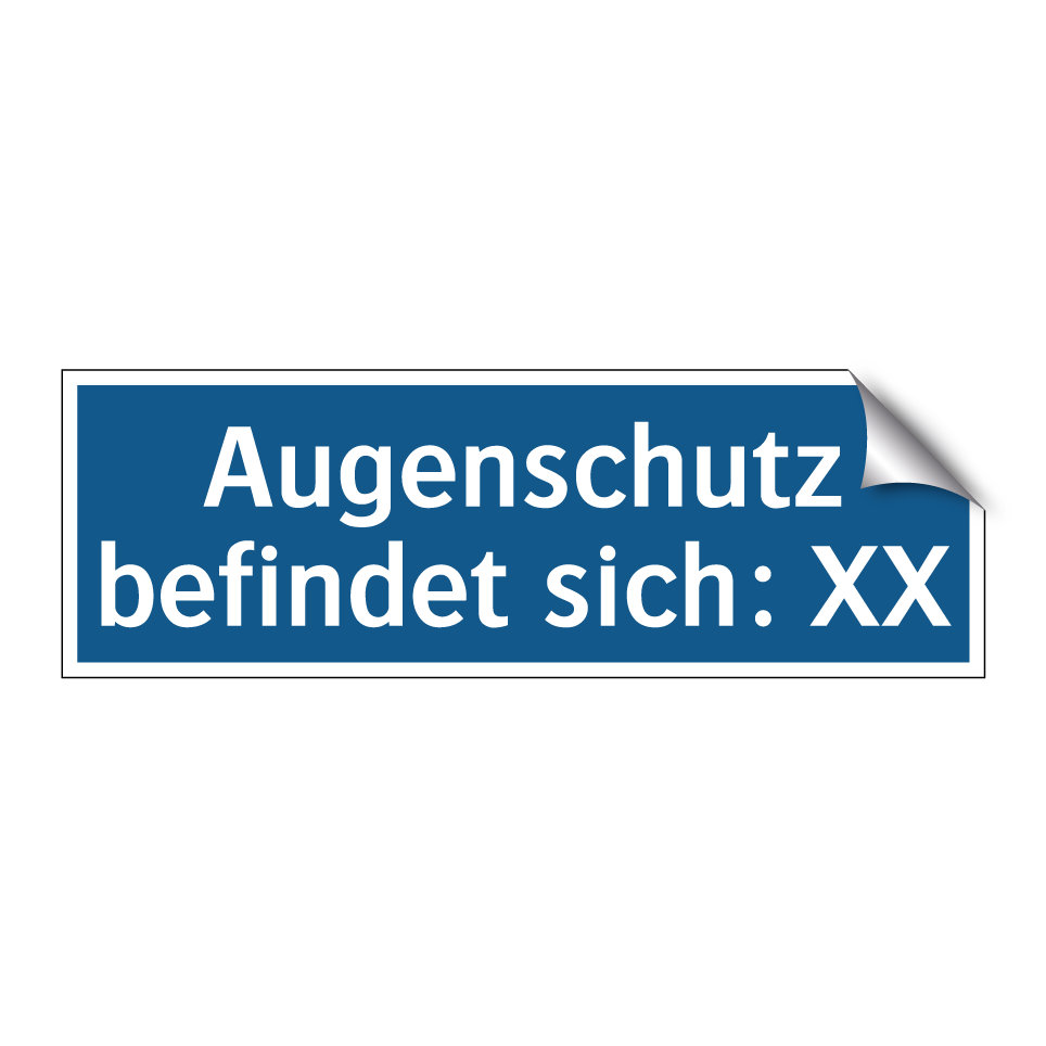 Augenschutz befindet sich: XX