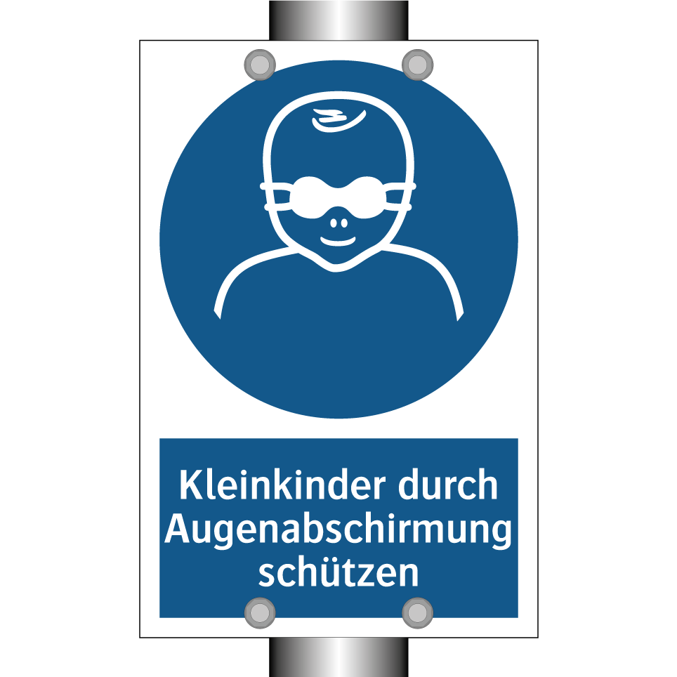 Kleinkinder durch Augenabschirmung schützen