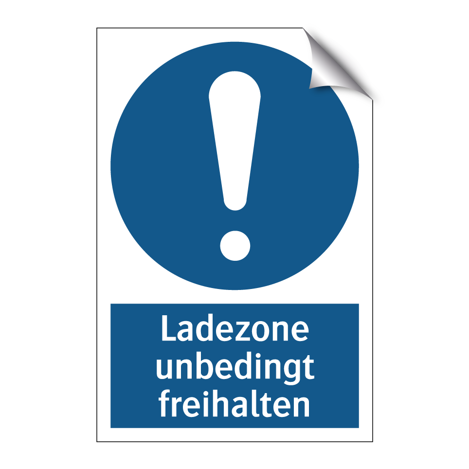 Ladezone unbedingt freihalten