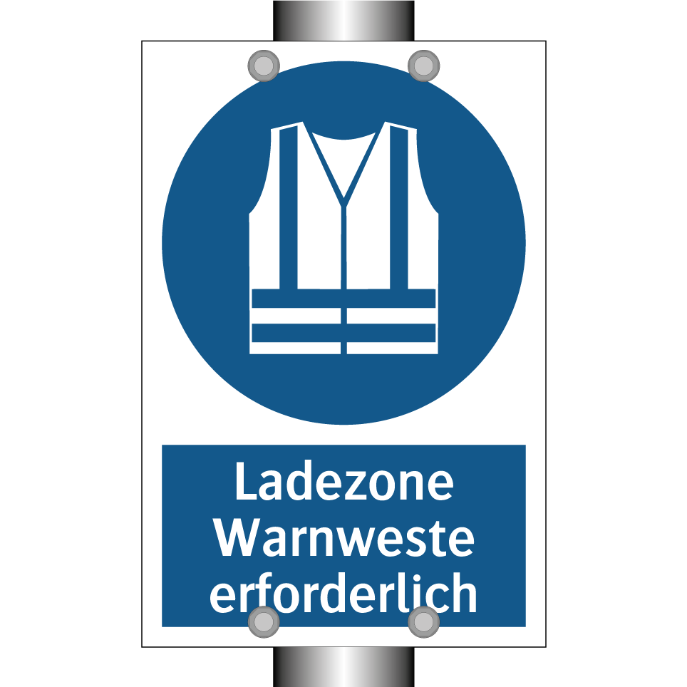 Ladezone Warnweste erforderlich