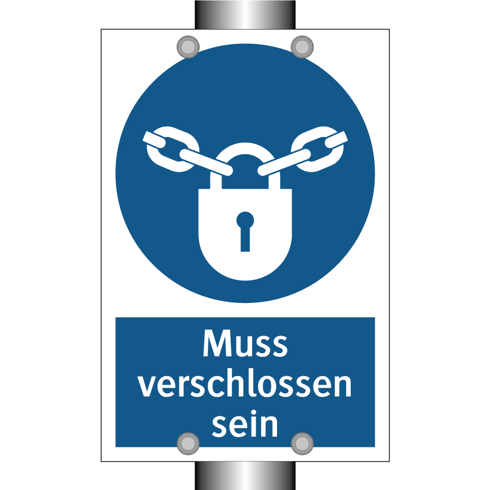 Muss verschlossen sein