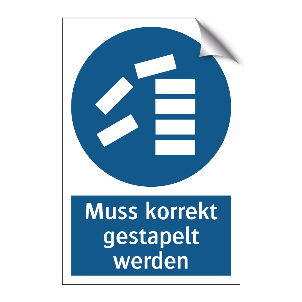 Muss korrekt gestapelt werden