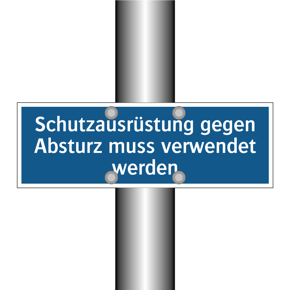 Schutzausrüstung gegen Absturz muss verwendet werden