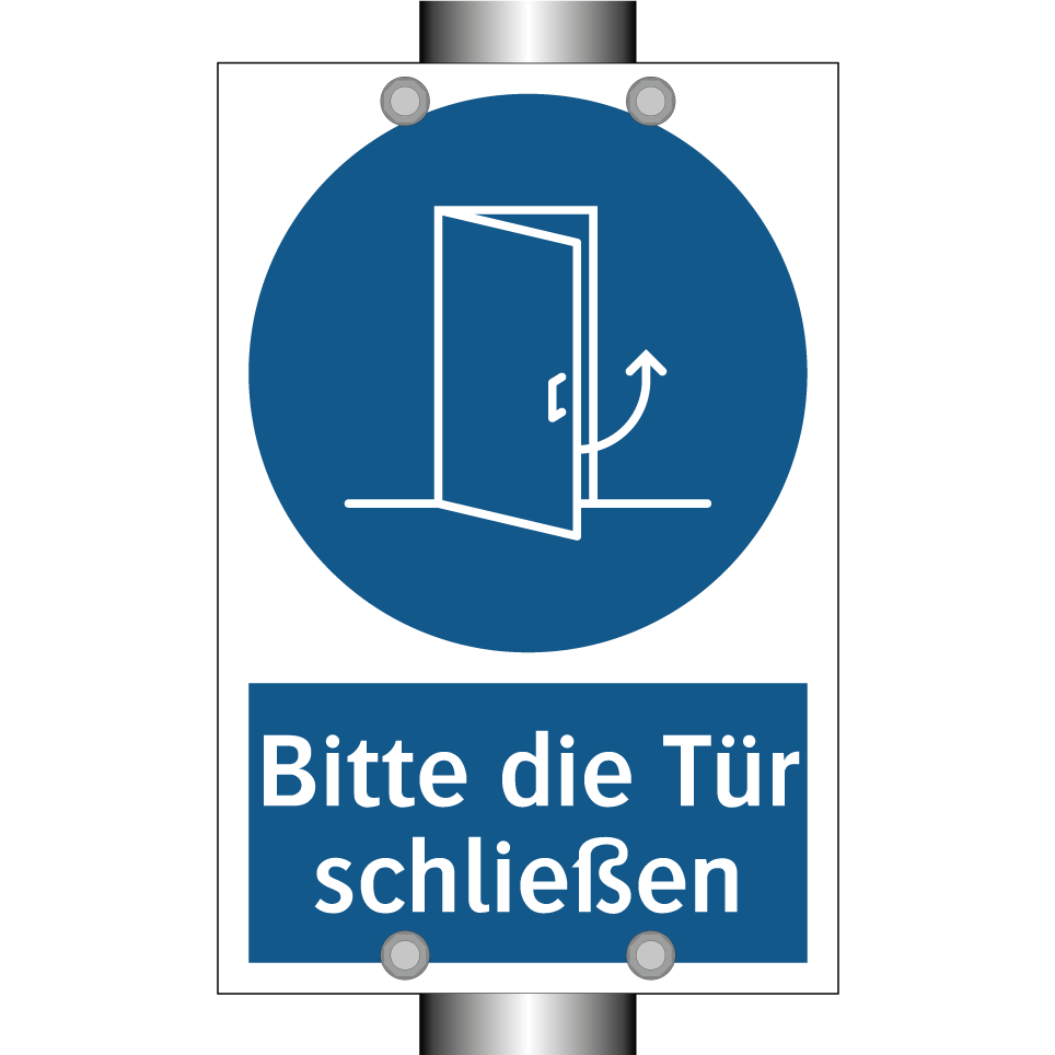 Bitte die Tür schließen