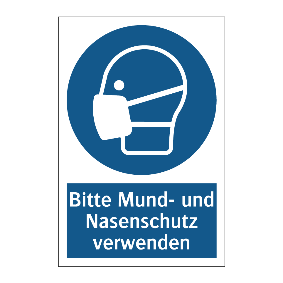 Bitte Mund- und Nasenschutz verwenden