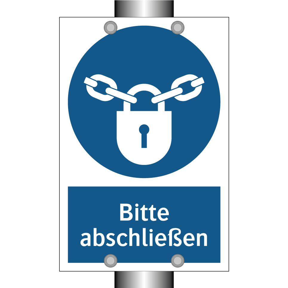 Bitte abschließen