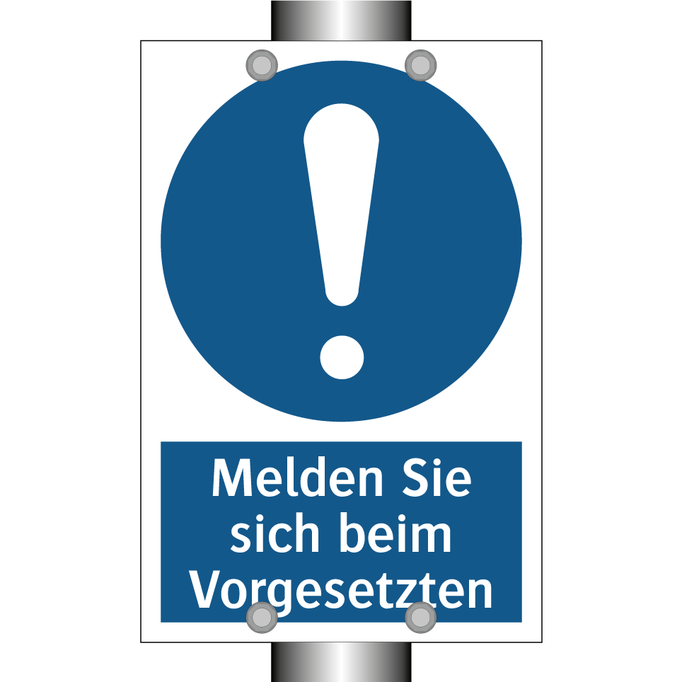 Melden Sie sich beim Vorgesetzten