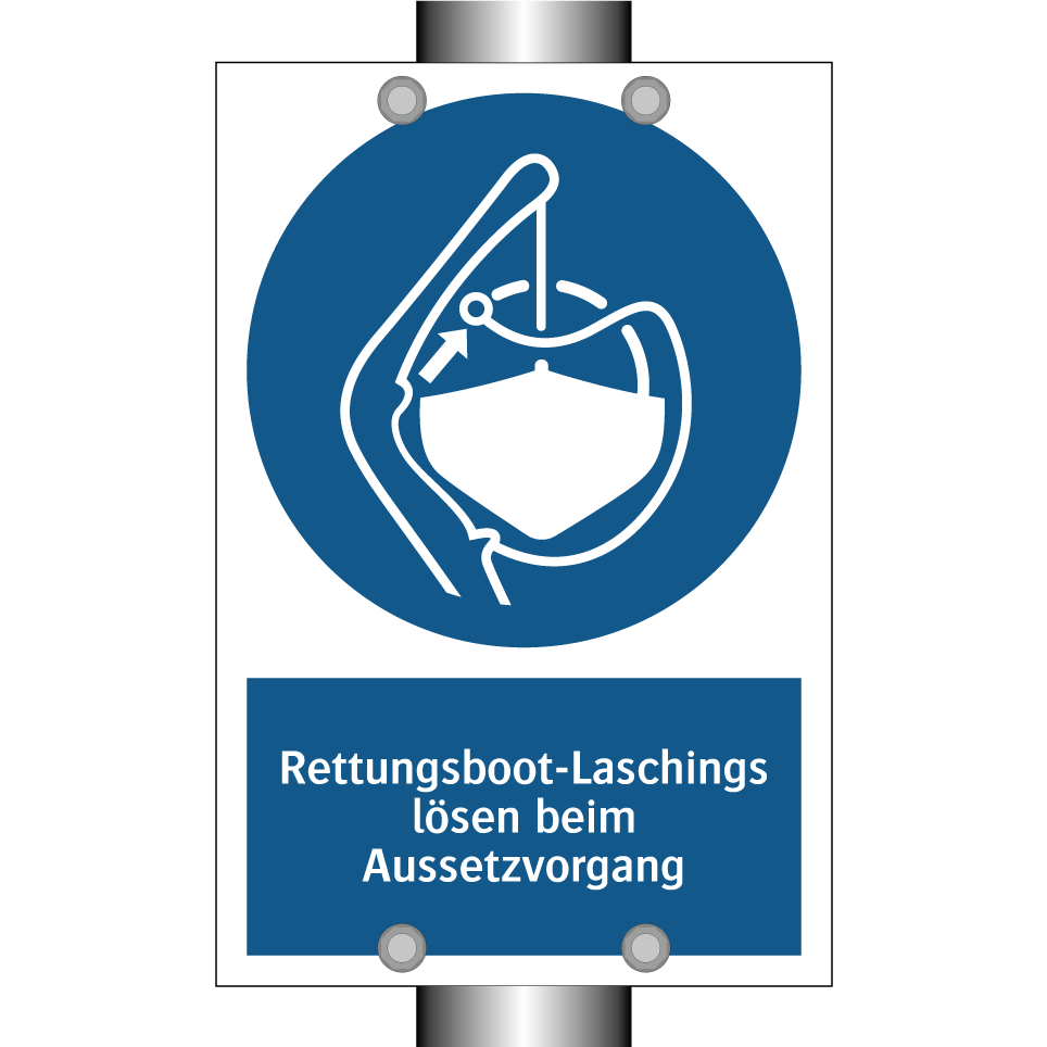 Rettungsboot-Laschings lösen beim Aussetzvorgang