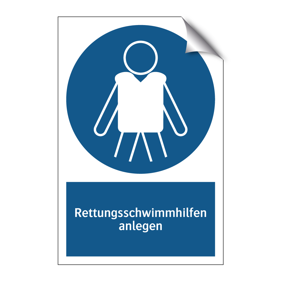 Rettungsschwimmhilfen anlegen