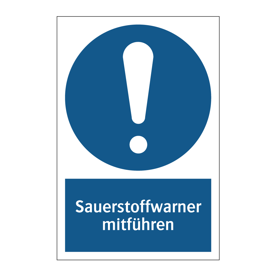 Sauerstoffwarner mitführen