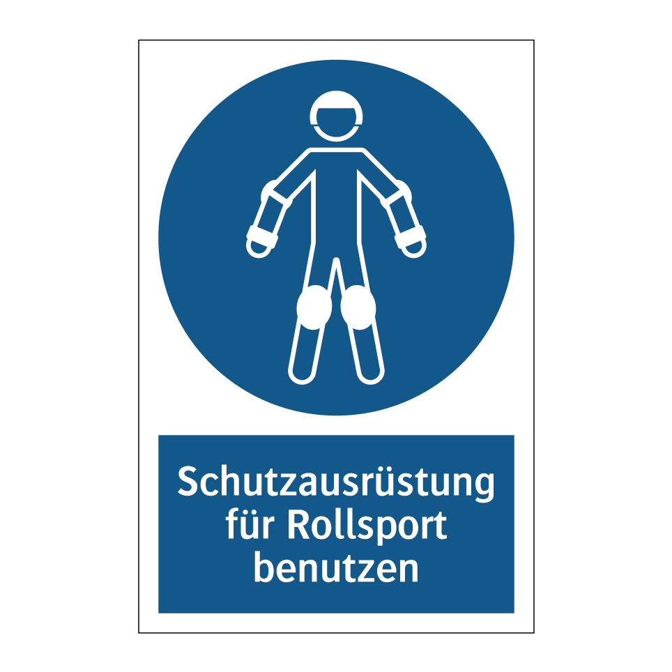 Schutzausrüstung für Rollsport benutzen