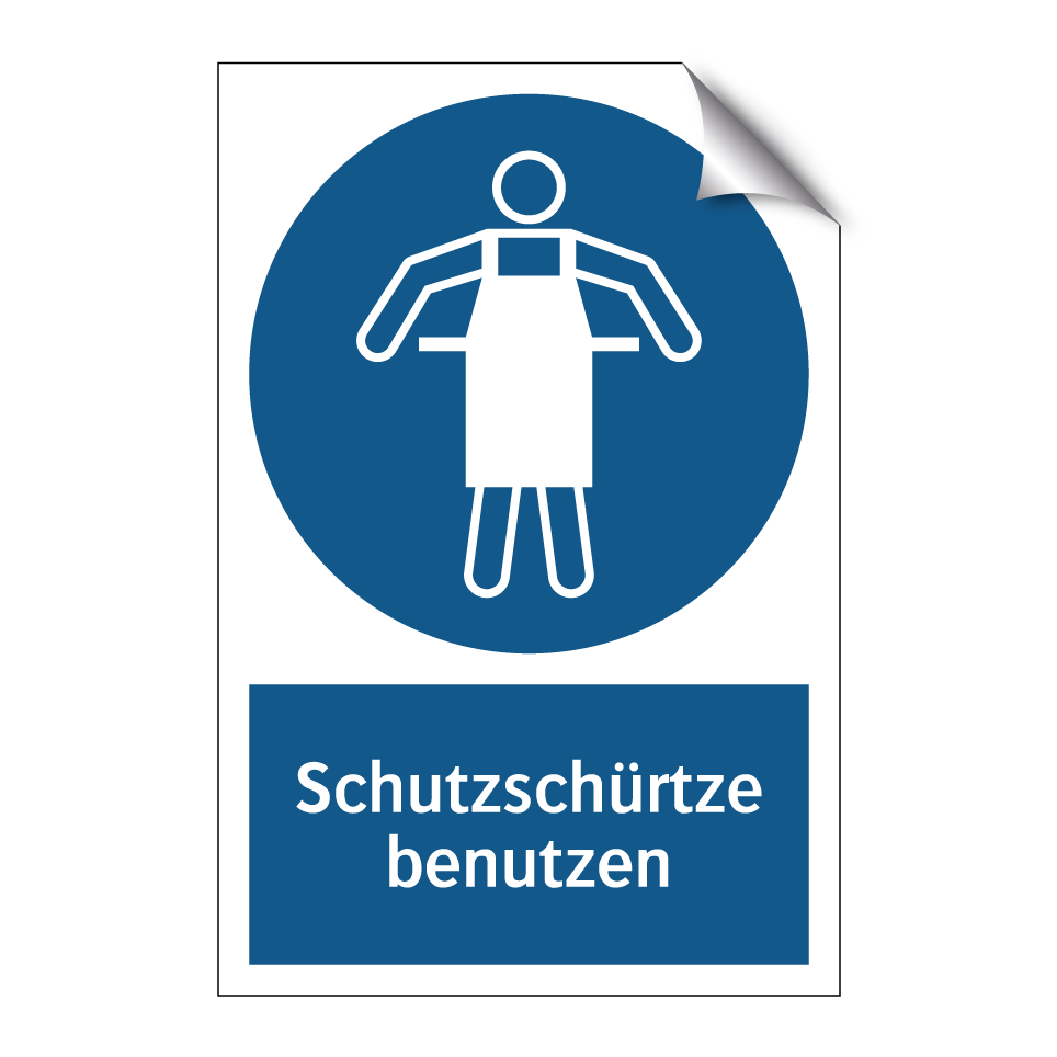 Schutzschürtze benutzen