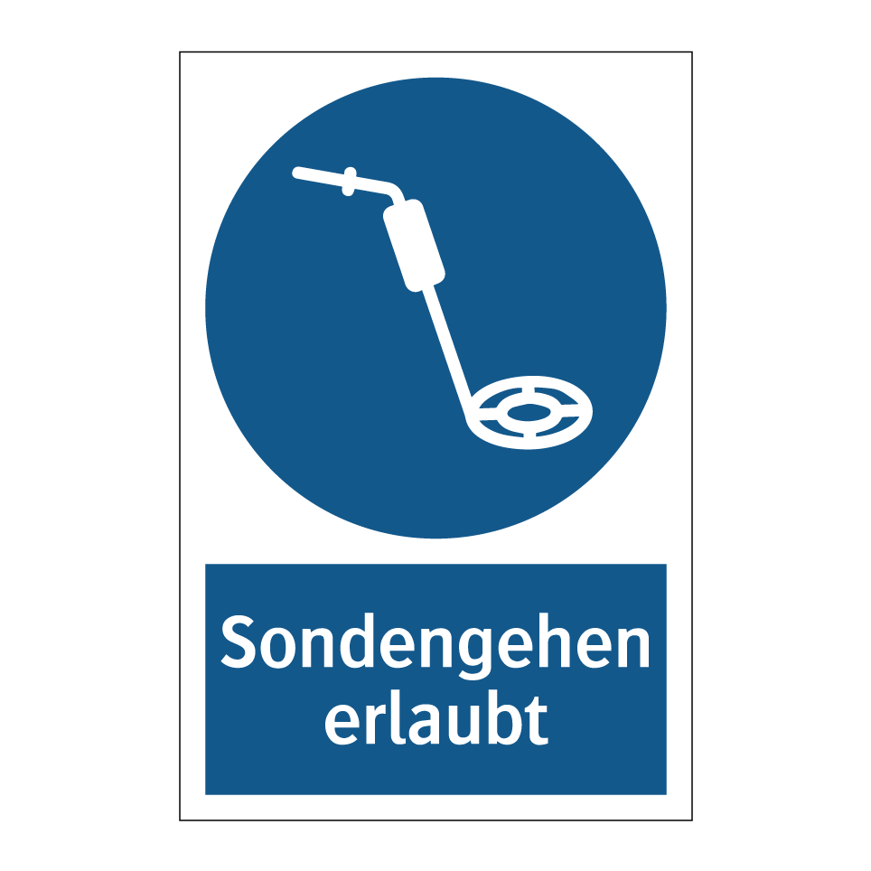 Sondengehen erlaubt