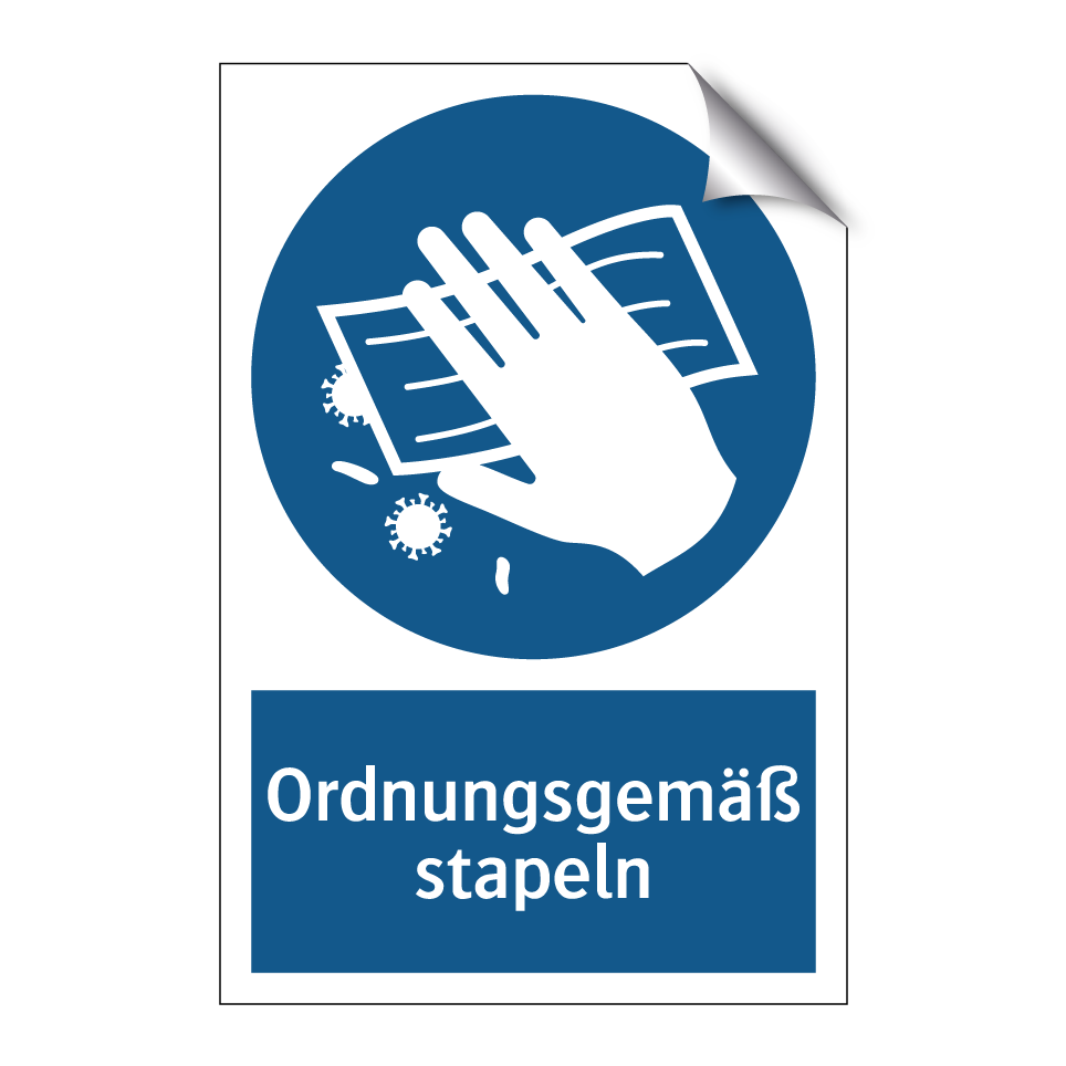 Ordnungsgemäß stapeln