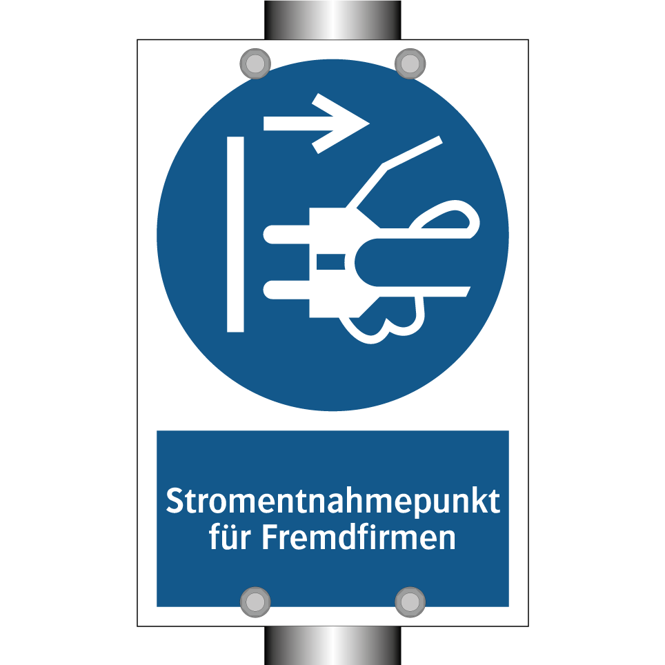 Stromentnahmepunkt für Fremdfirmen