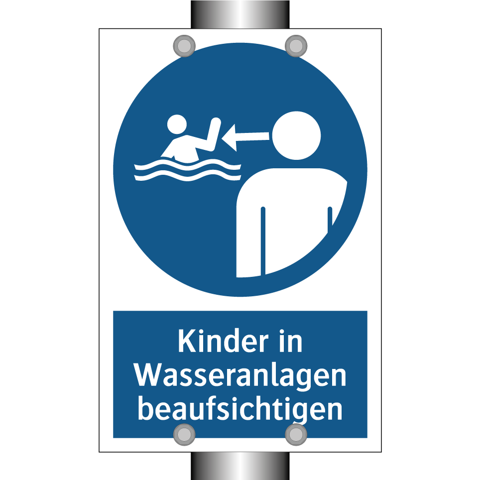 Kinder in Wasseranlagen beaufsichtigen