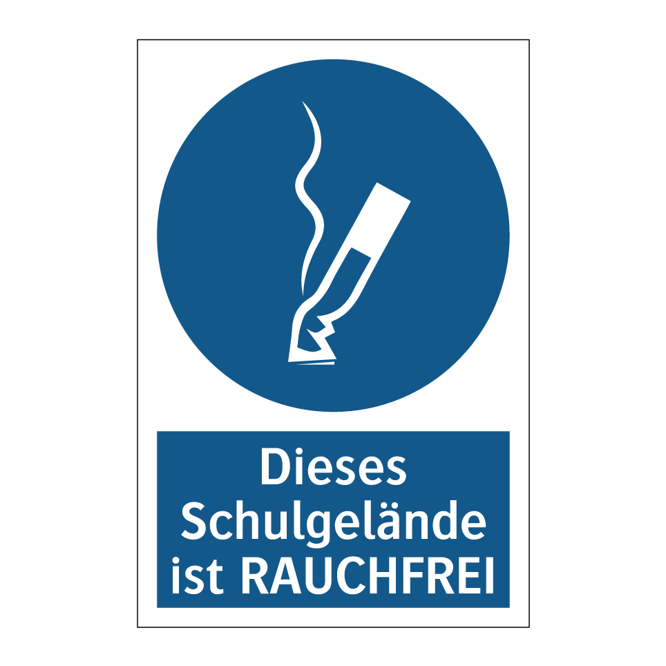 Dieses Schulgelände ist RAUCHFREI