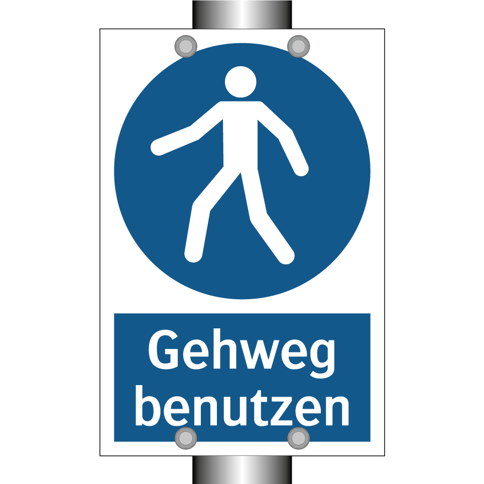 Gehweg benutzen
