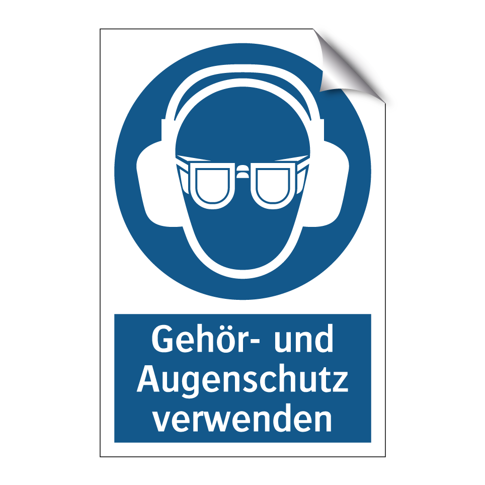 Gehör- und Augenschutz verwenden
