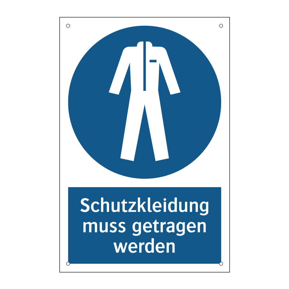 Schutzkleidung muss getragen werden