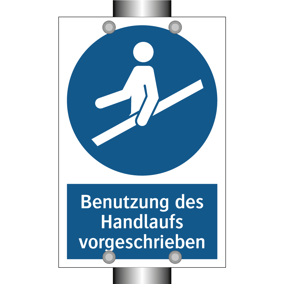 Benutzung des Handlaufs vorgeschrieben